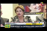 México: Dilma Rousseff da conferencia sobre corrupción
