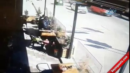 Samsun'daki feci kaza kamerada