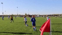 Soccer Referee Avoids Interfering With Play By Doing the Splits