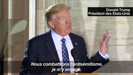Trump: "Nous combattrons l'antisémitisme, je m'y engage"