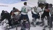 MASSIVE FIGHT Breaks out During Hockey Playoff Game, Including Goalies