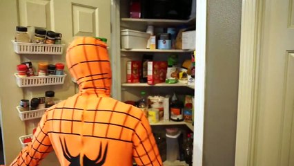 Poison Ivy Vs Orange Spiderman In Real Life SuperHer