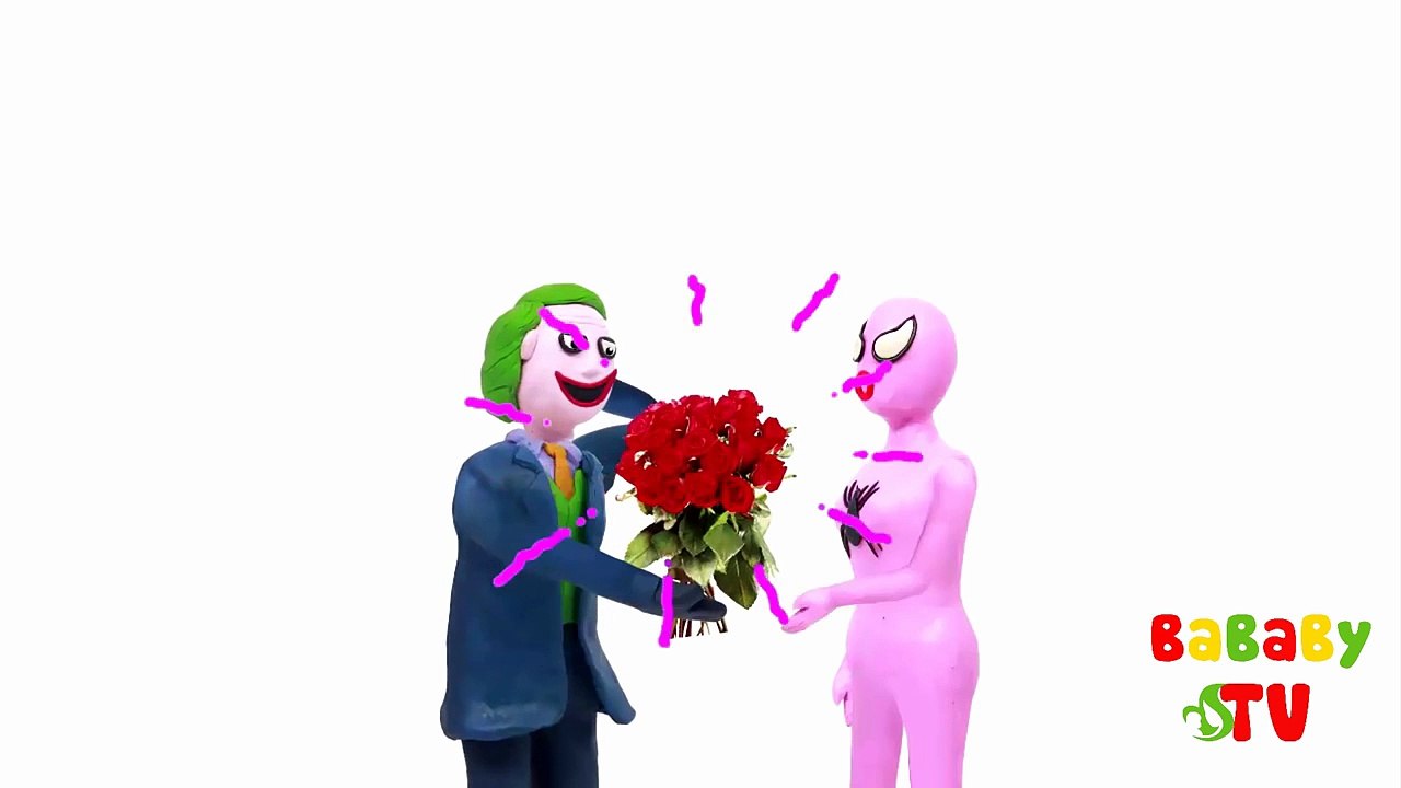 Spiderman and Spidergirl walked into the tacks! w_ PLAY DOH Spider Man vs Frozen Elsa animation-cLg_