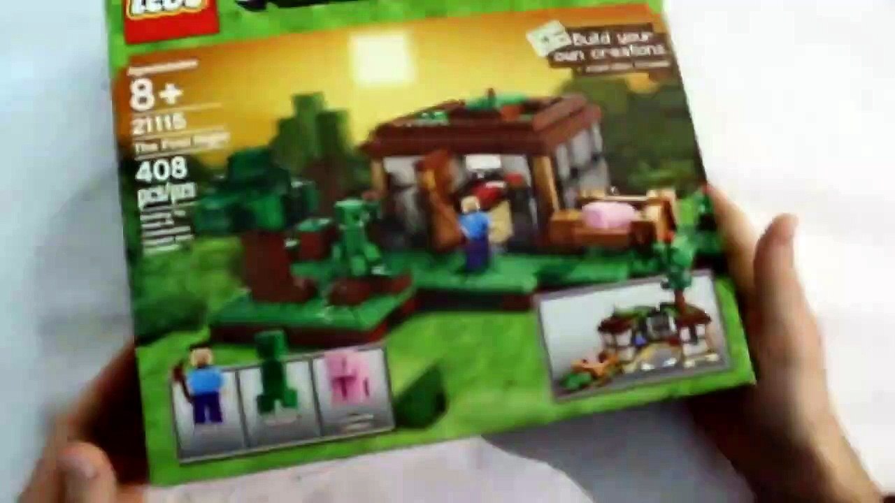 LEGO MINECRAFT!! [PART 1] Set 21115 THE FIRST NIGHT - Time-Lapse Build, Unboxing, Kids Toys-dT
