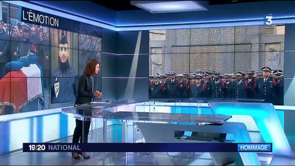 Des centaines d'anonymes et de policiers rendent hommage à Xavier Jugelé