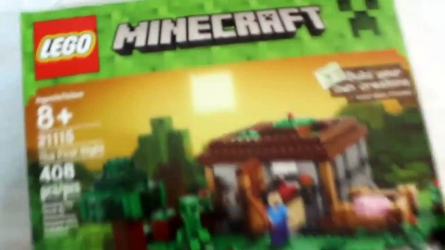 LEGO MINECRAFT!! [PART 1] Set 21115 THE FIRST NIGHT - Time-Lapse Build, Unboxing, Kids Toys-dTz55g