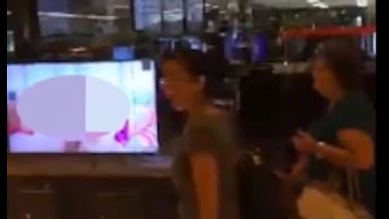 Porn video runs on TV store window display, video goes viral