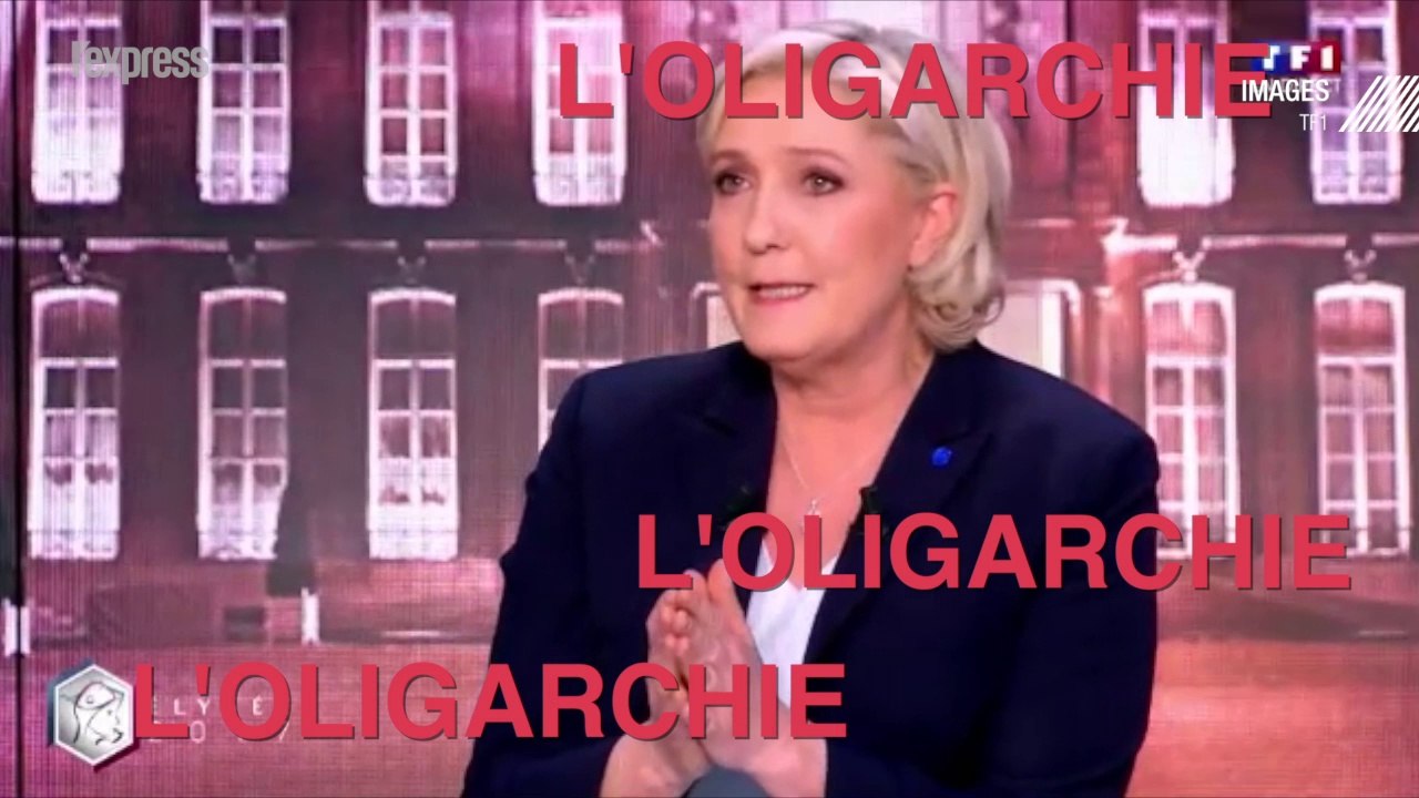 Sur TF1, Marine Le Pen fustige "l'oligarchie" pour mieux critiquer Macron