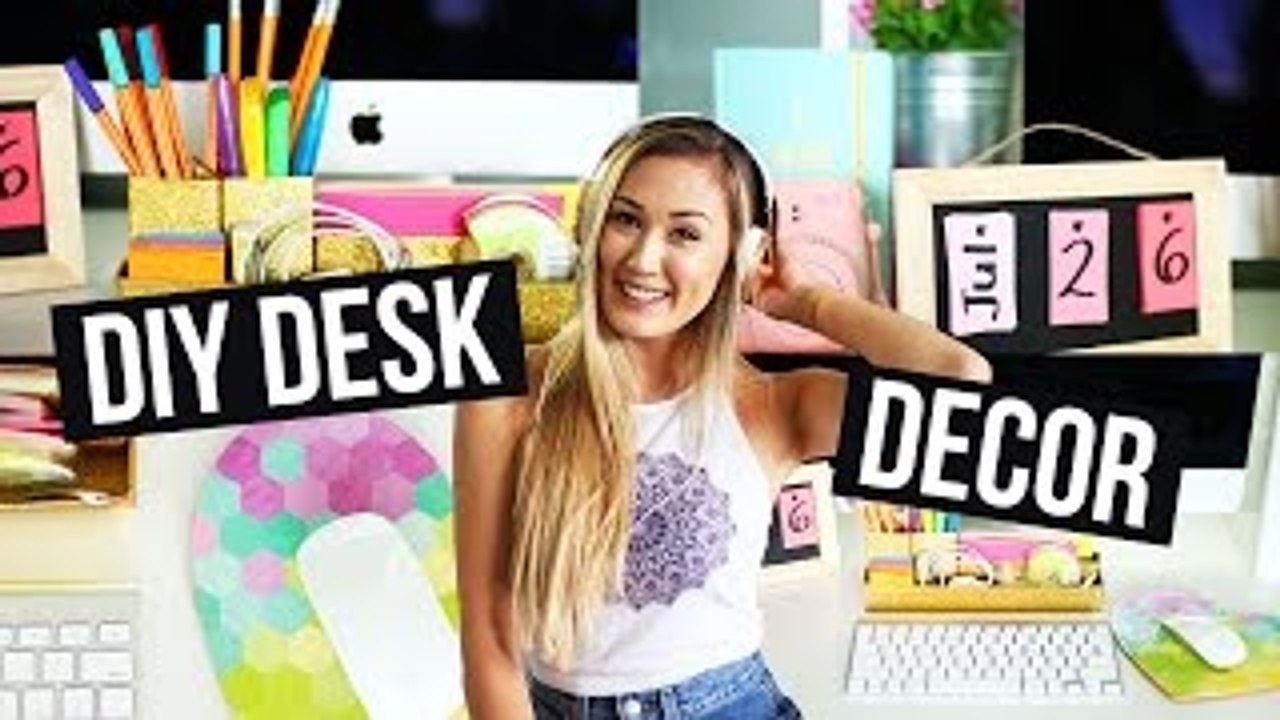 DIY Desk Organization & Accessories to Make Your Desk Cute! | LaurDIY