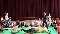 第1回EWAレッスルマニア第10試合「ケンタ＆hide vs エリリン＆カズマ」