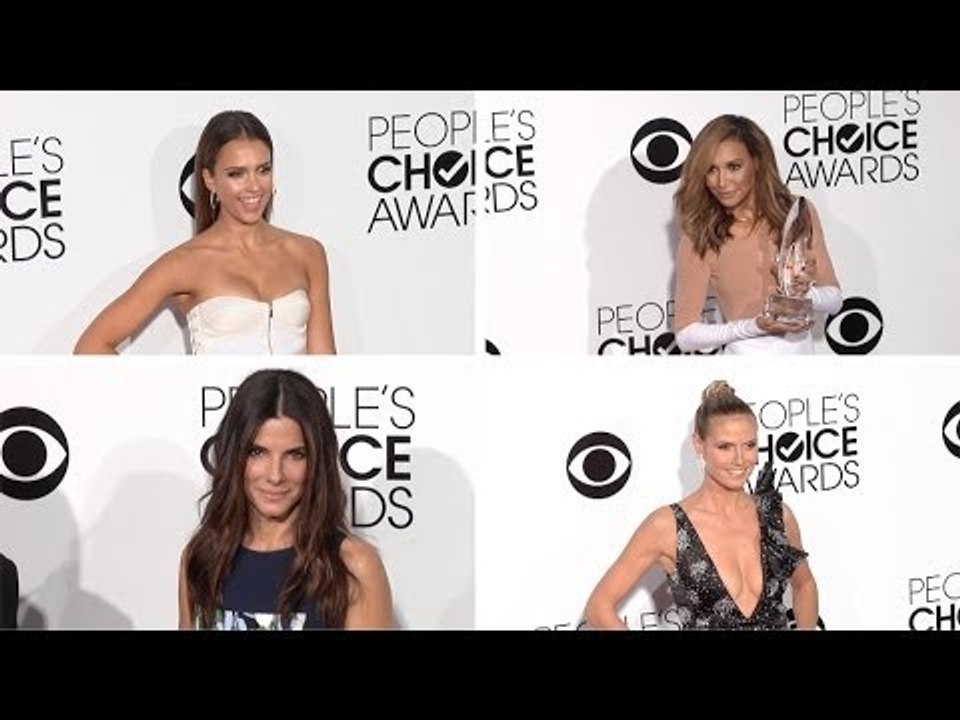 Jessica Alba, Sandra Bullock, Nina Dobrev, Naya Rivera People's Choice Awards 2014
