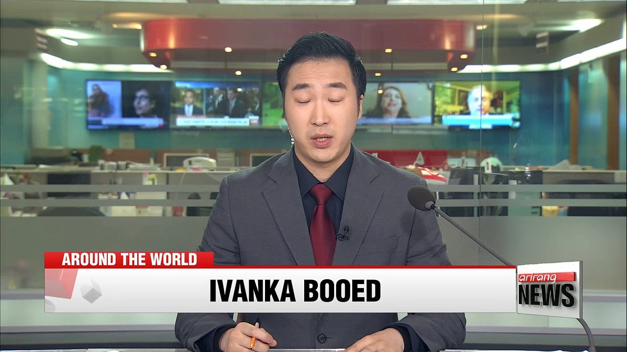 Ivanka Trump booed defending father's record on women