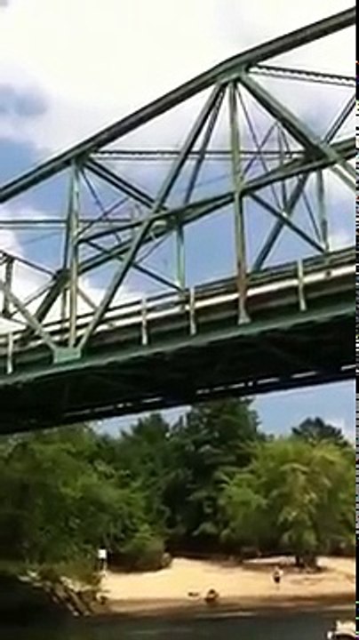 Saco River Epic Bridge Jumping Fail