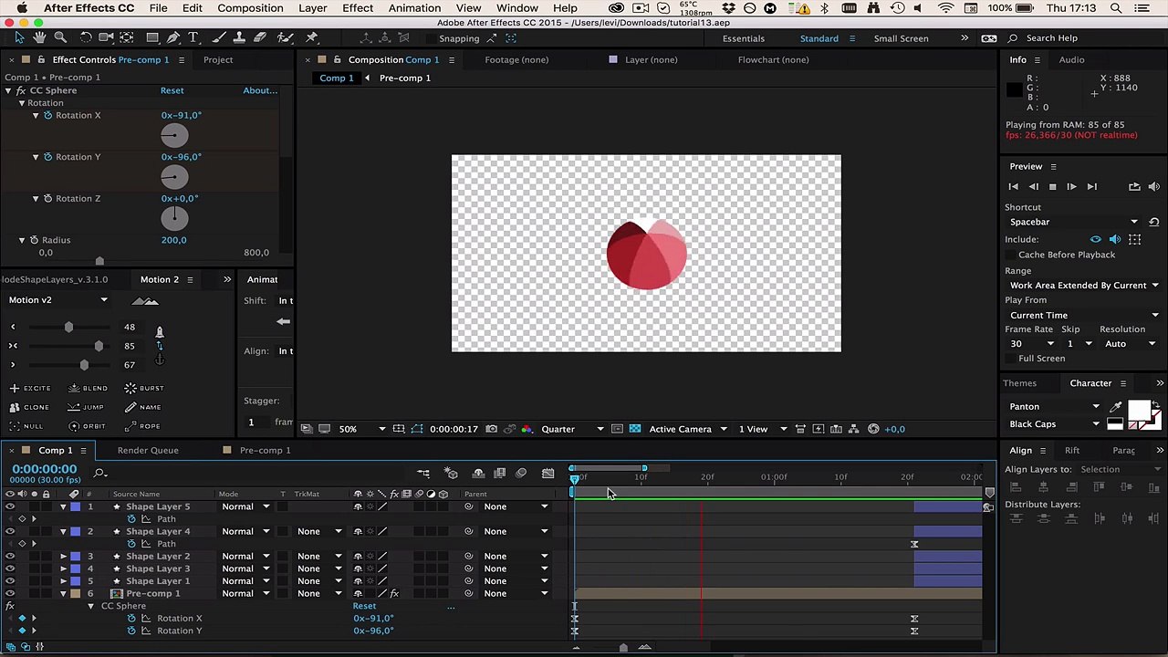 Flat rotating 3D spheres in After Effects _ Quicktip Tutorial-zIf6AFMoH_4