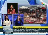 Indígenas brasileños protestan en defensa de sus derechos