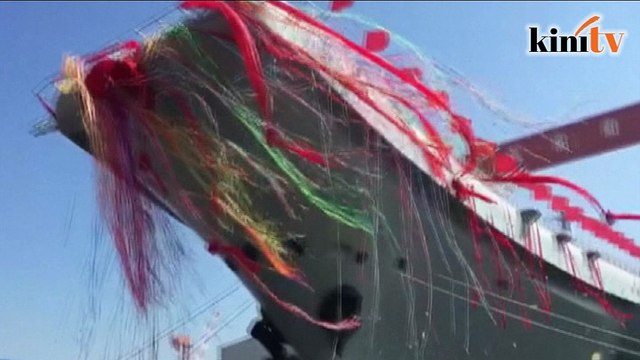 China launches first domestically made aircraft carrier