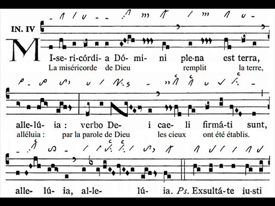Introitus Misericordia Domini, Dominica IV Paschae (4 TP)
