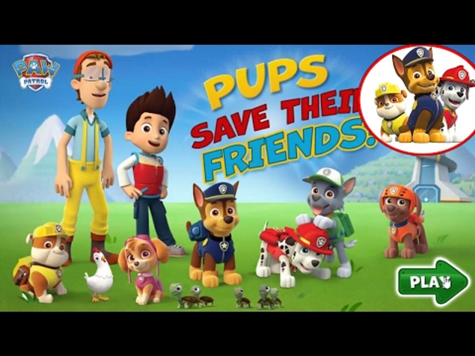 Nickelodeon Games to play online 2017 ♫Paw Patrol Pups Save Their Friends 2017 ♫ Kids Games