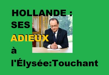 François Hollande: Le départ de l'Élysée; Un Geste désespéré