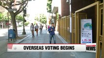 Early voting for overseas Koreans underway