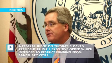 Judge blocks part of Trump's executive order on 'sanctuary cities'