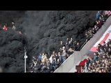 MASSIVE smoke engulfs fans at Dutch football game
