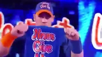 WWE SMACKDOWN 03-07-17 John Cena & Nikki Bella vs Carmella & James Ellsworth