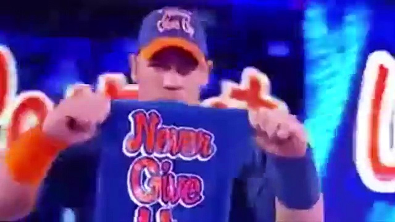 WWE SMACKDOWN 03-07-17 John Cena & Nikki Bella vs Carmella & James Ellsworth