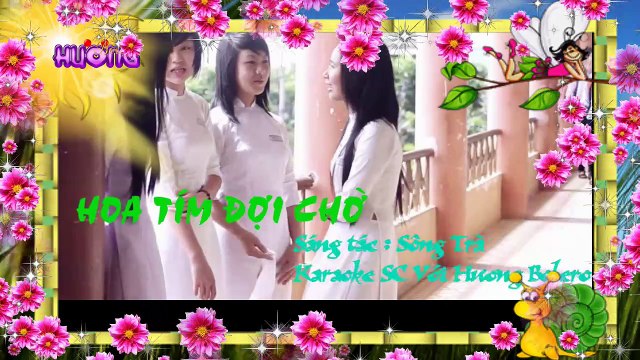 [Karaoke ] Hoa Tím Đợi Chờ(Lưu Ánh Loan)_Song ca với Huong Bolero