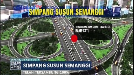 Simpang Susun Semanggi Resmi Tersambung 100 Persen