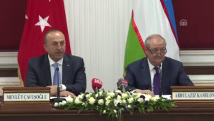 Dışişleri Bakanı Çavuşoğlu - Kamilov Ortak Basın Toplantısı (2)