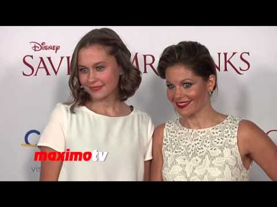 Candace Cameron-Bure & Natasha "Saving Mr. Banks" Premiere Red Carpet at Walt Disney Studios
