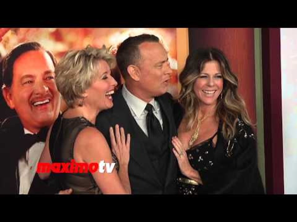 Tom Hanks, Rita Wilson, Emma Thompson "Saving Mr. Banks" Premiere Red Carpet