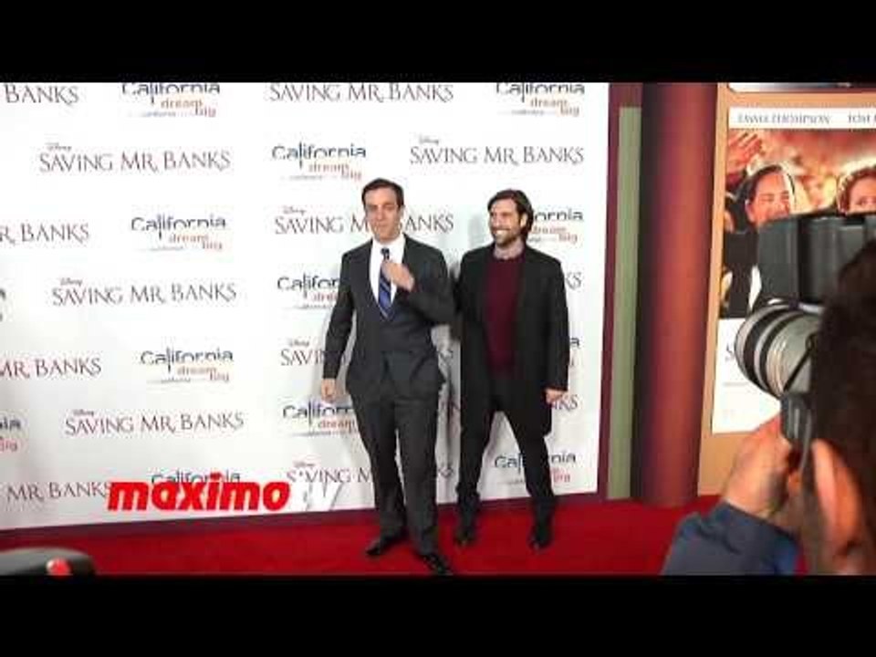 B.J. Novak and Jason Schwartzman "Saving Mr. Banks" Premiere Red Carpet at Walt Disney Studios