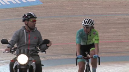 Le Mag Cyclism'Actu - Lucie Lahaye et Élodie Belz à l'Américaine sur le Stab et vélodrome de Roubaix