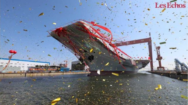 Pékin lance son premier porte-avions 100% chinois