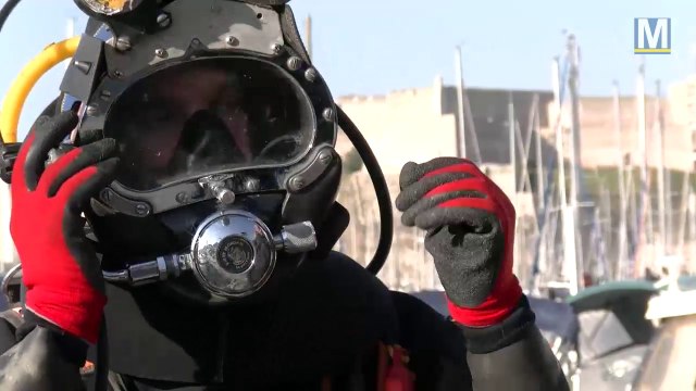 En immersion avec des scaphandriers dans le Vieux-Port