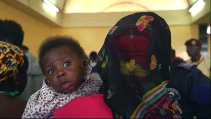 Gambian migrants return home from Libya