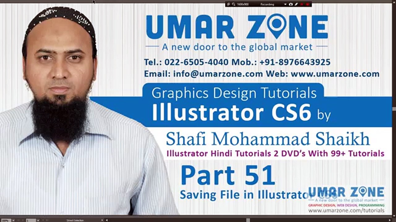 Part 51 Saving File in Illustrator Hindi Tutorials