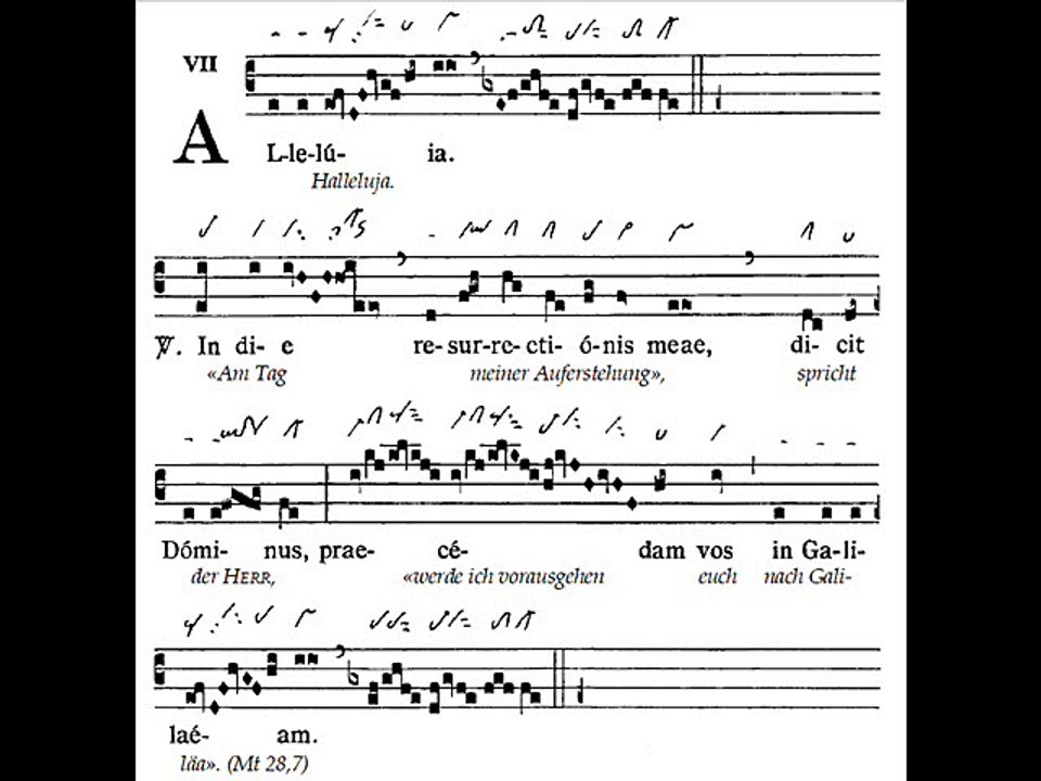 Alleluia In die resurrectionis, Dominica II Paschae (2 TP)