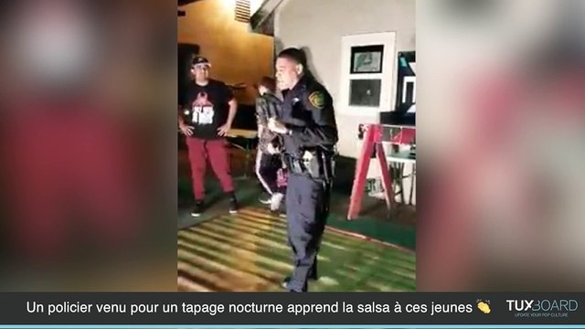 Venu pour faire baisser la musique, ce policier donne des cours de Salsa