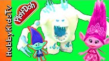 Marshmallow Monster Attacks Trolls! Play-Doh Disney Frozen Fun Toy Play HobbyKidsTV