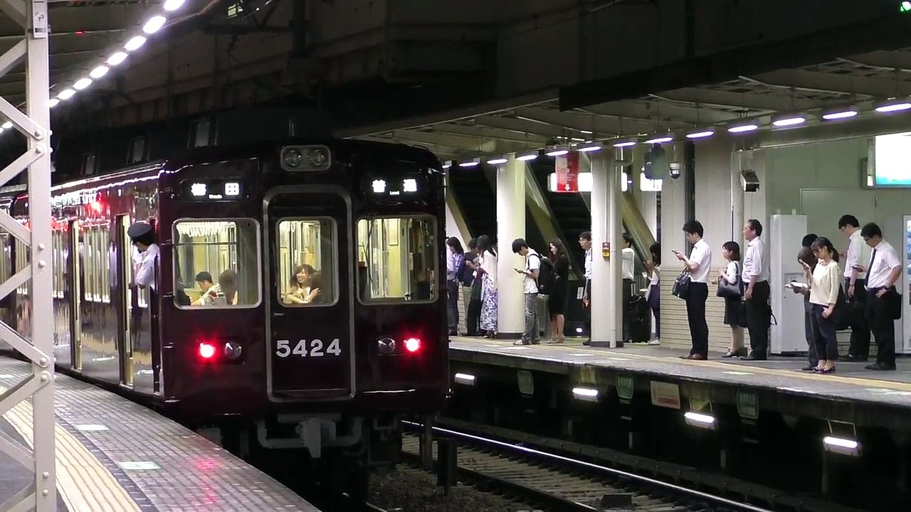 阪急電車撮影放浪記#06 夜の十三駅  ゆめみ動画#110