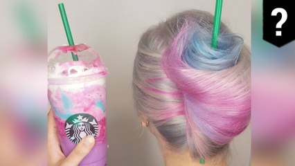 Unicorn Frappuccino is now a hairdo that people can buy