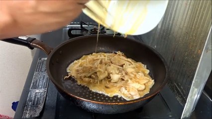 【お酒のおつまみ】　とんぺい焼きを作る！　【糖質制限】 "This is the best with beer"