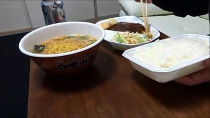 【ほっともっと】　デミハンバーグ弁当ごはん大盛りを喰う！　【全メニュー制覇】