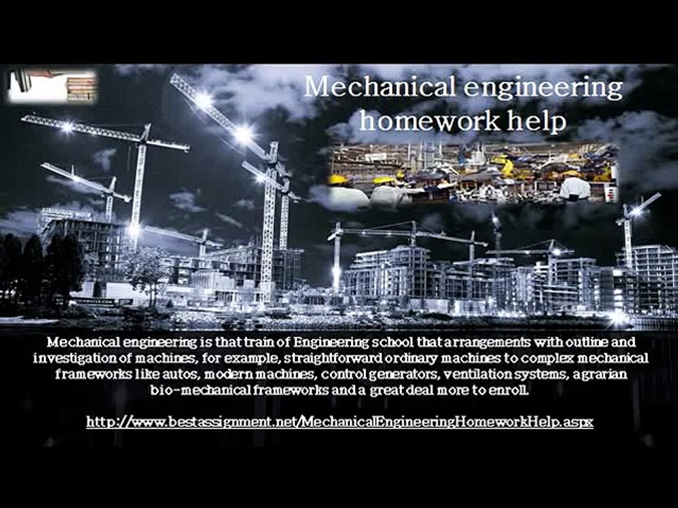 Mechanical engineering homework help