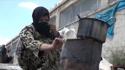 أوضاع العائلات النازحة إلى ريف إدلب