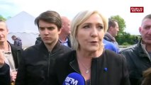 Visite-surprise de Marine Le Pen à Whirlpool
