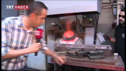 TRT Haber, İstanbul Altın Rafinerisi'ne girdi.